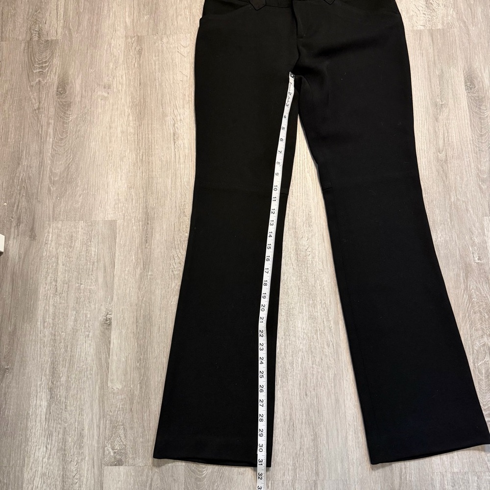 Ralph Lauren Black Label Sz 8 Black 100% Wool Dress Pants Quiet Luxury Career - Picture 7 of 8